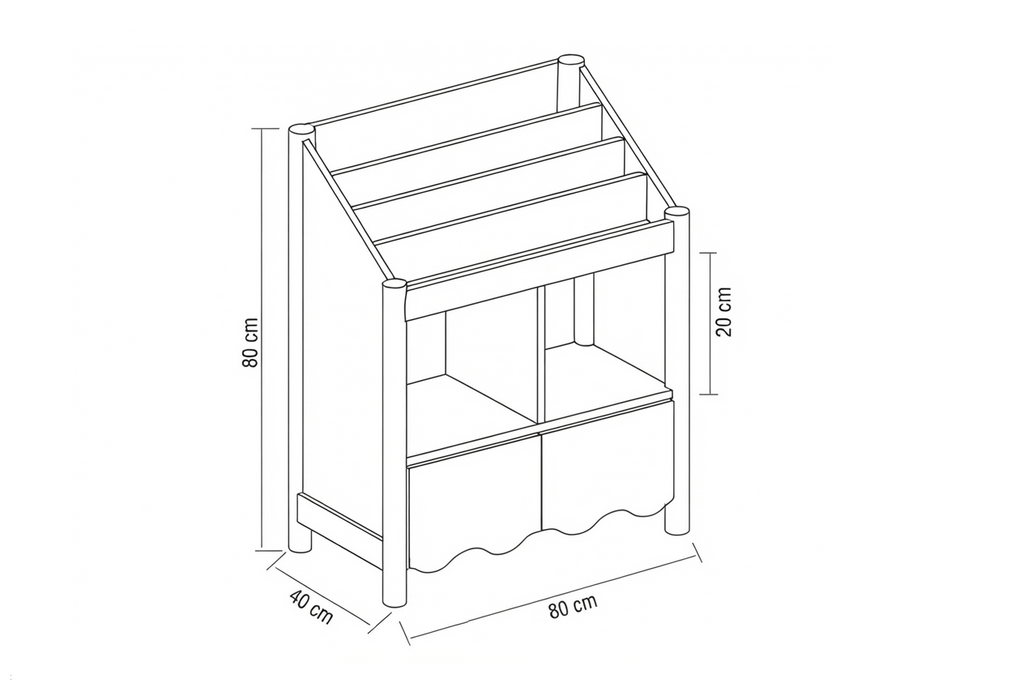 Cloudline Bookshelf Meşe