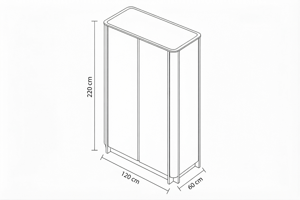 Mono Cabinet Koyu Meşe
