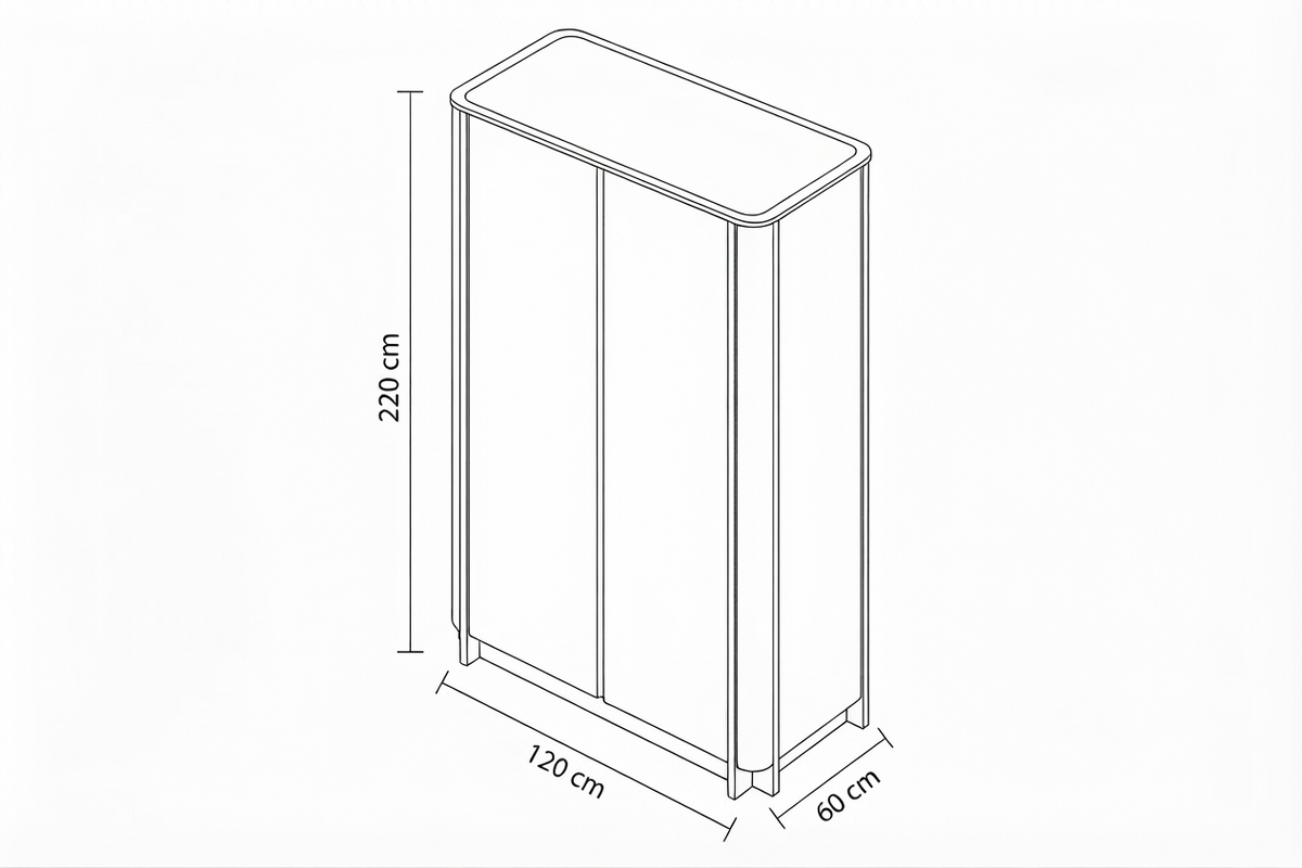 Mono Cabinet Koyu Meşe